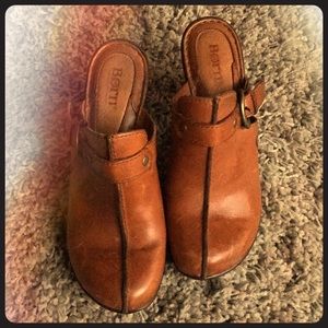 Born clog style shoes, real leather